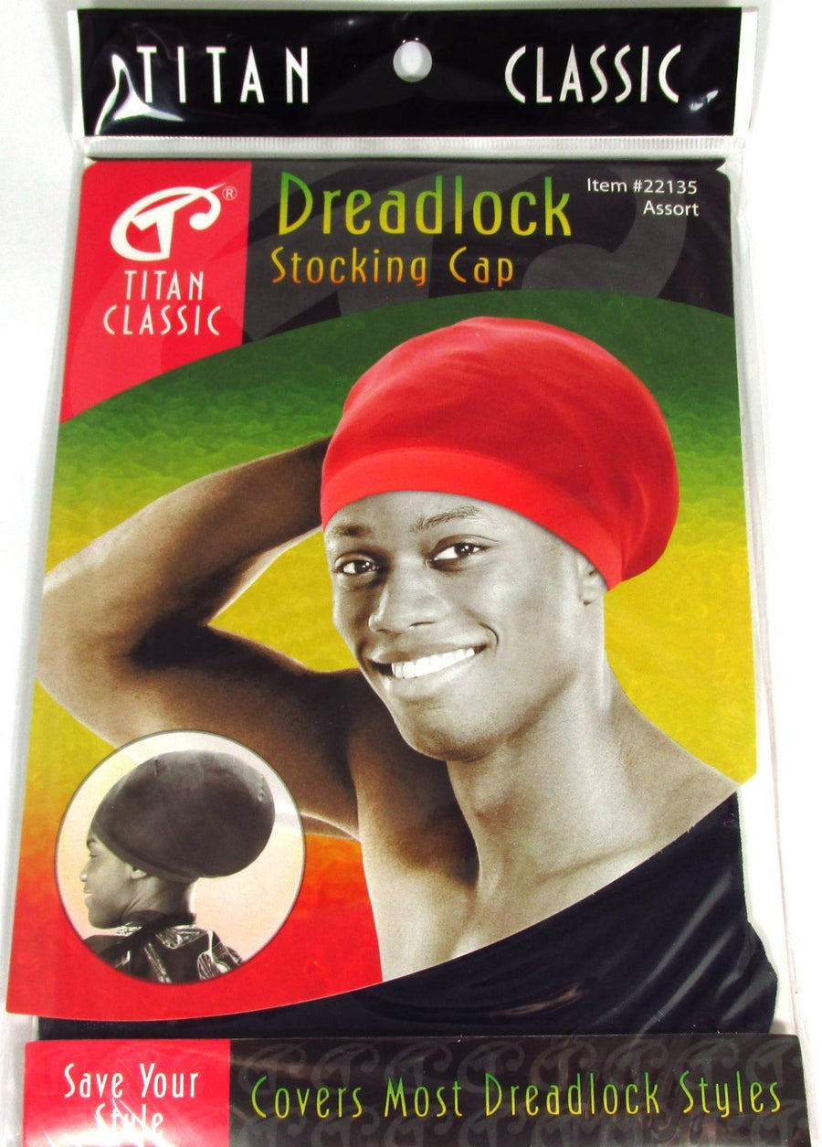 Classic Dreadlock Stocking Cap Navy, Kufi cap, rasta, afro, thick and thin. Spandex, bandana, turban, bonnet, one size fits all, men and women, boys and girls, adults and kids, jumbo, long, for all hair styles and types, skull cap, beanie,... b