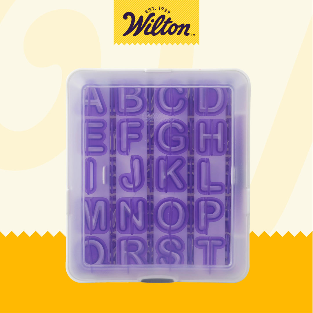 Wilton Fondant Letter and Number Stamp Set - Small Plas