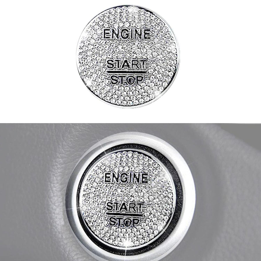 Bling Crystal Car Engine Ignition Push Start Stop Button Cover for Mercedes Benz A B C GLC GLA CLA ML GL Class