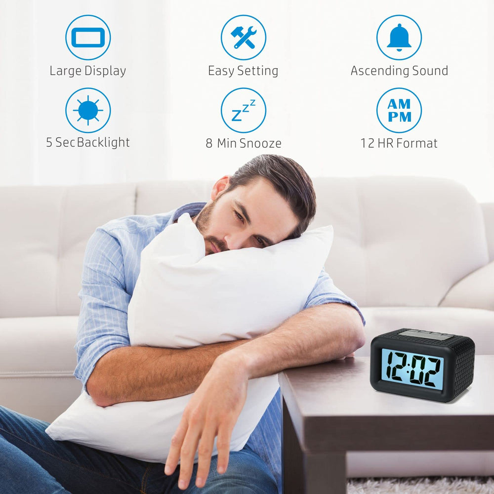 Plumeet Digital Alarm Clock Kids Alarm Clock with Snooz