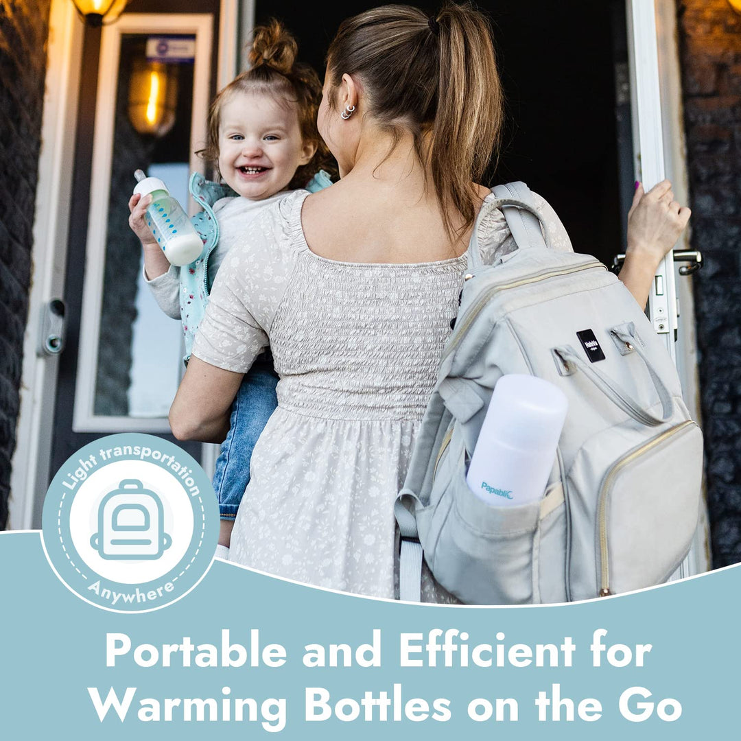 Papablic Portable Travel Baby Bottle Warmer On The Go, 