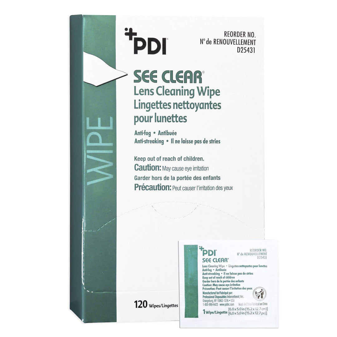 PDI 19831 See Clear Eye Glass Cleaning Wipes (Pack of 1