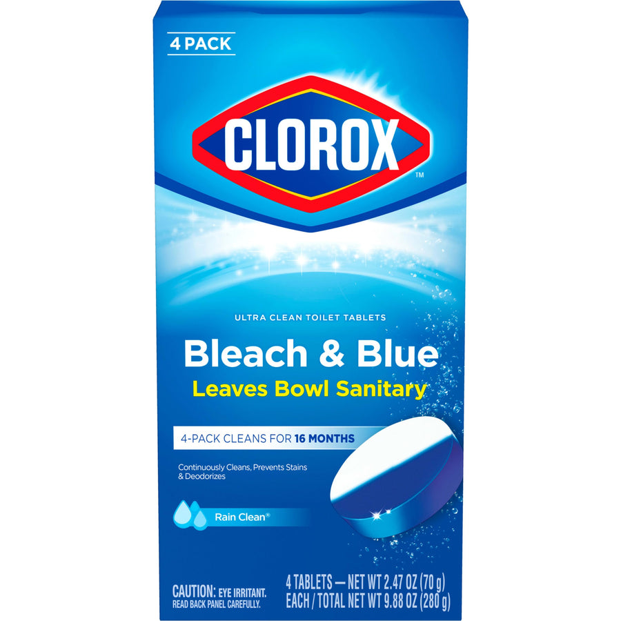 Clorox Automatic Toilet Bowl Cleaner Tablets, Bleach &a