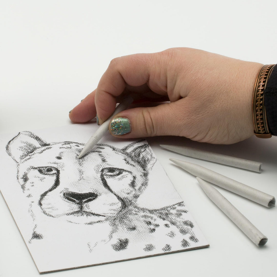 Creative Mark Blending Tortillions - Soft Paper Felts, Traditional Blenders Easily Sharpened or Sanded - [Set of 12 - Medium]