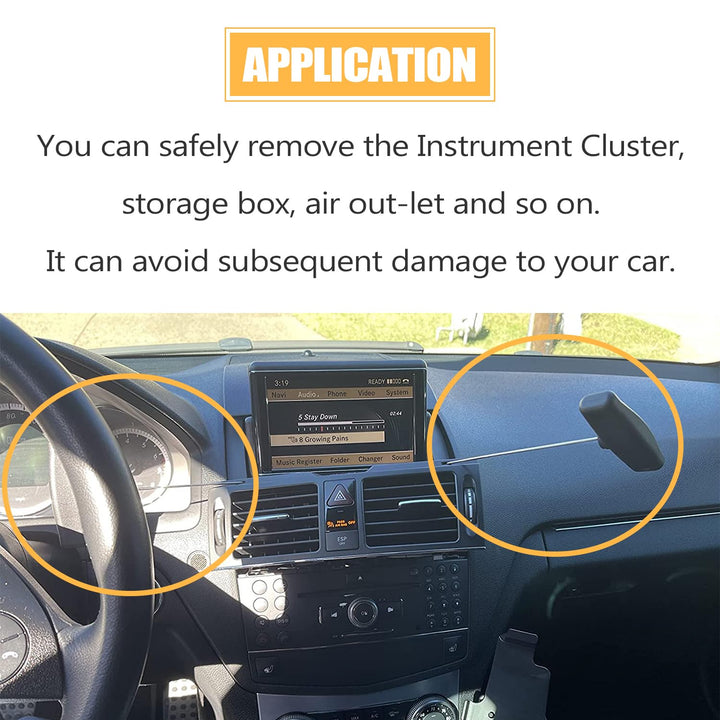 Instrument Cluster Removal Pulling Hooks Tool Dashboard Removing Tool Compatible for Mercedes Benz