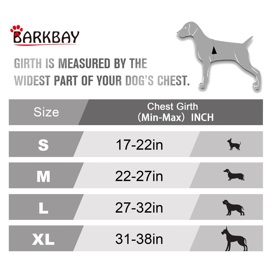 No Pull Dog Harness Front Clip Heavy Duty Reflective Easy Control Handle for Large Dog Walking(Black,L)