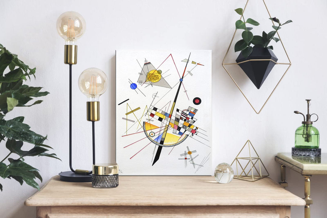 Canvas Prints Delicate Tension #85, 1923 by Wassily Kandinsky Classic Art Reproductions Canvas Wall Art for Home Decoration