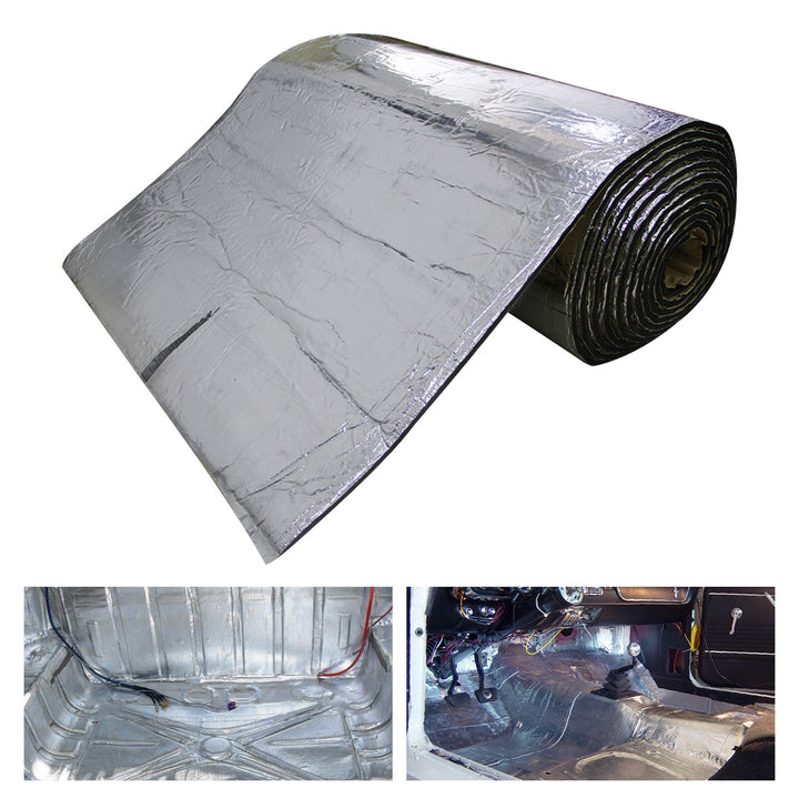 HOMCHEK 10mm 21.53sqft 40inch x 80inch Automotive Heat Shield Mat Sound Deadener Mat Noise &amp; Dampening Heat Insulation Mat Application for Car Hood Dynamat Ceiling Door