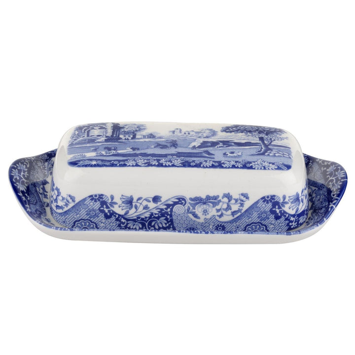 Spode Blue Italian Covered Butter Dishâ€¦