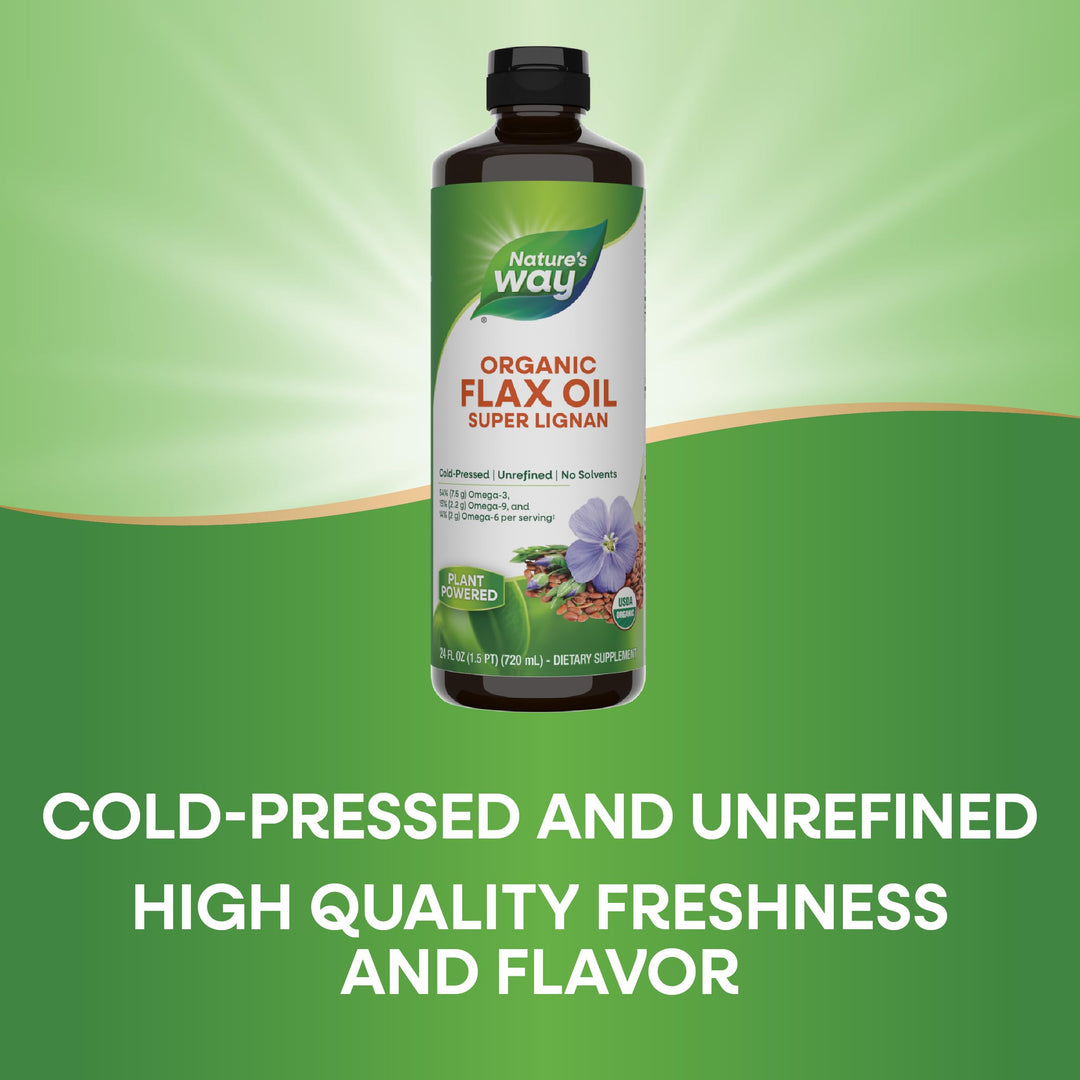 Nature&#39;s Way Organic Flax Oil Super Lignan, Col