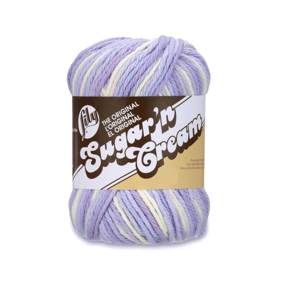 Lily Sugar 'N Cream Yarn, 2 Ounce, Spring Swirl, Single Ball