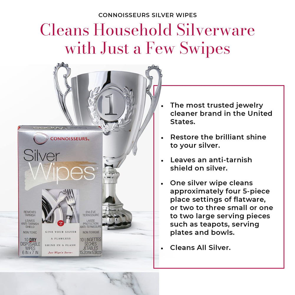 Silver Wipes, 10 Count