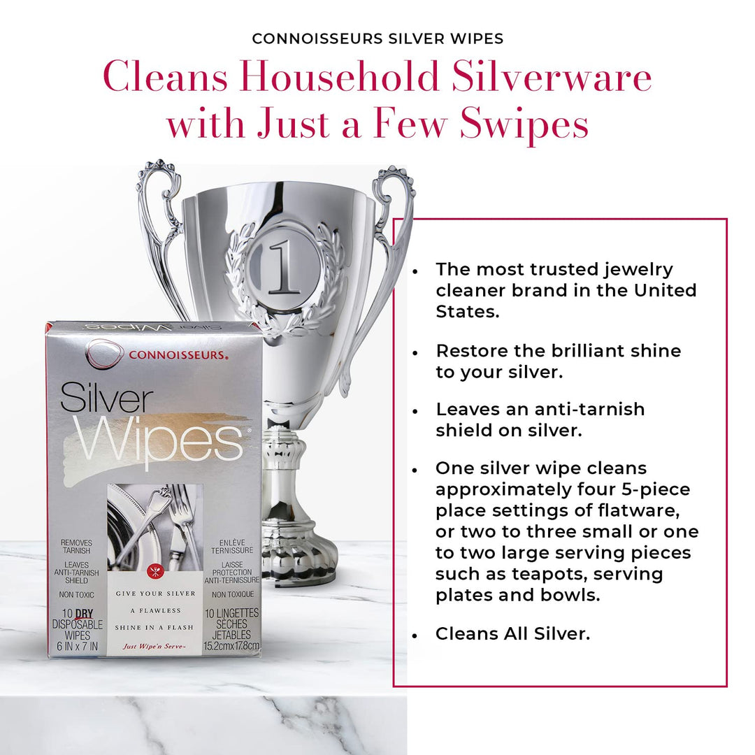 Silver Wipes, 10 Count