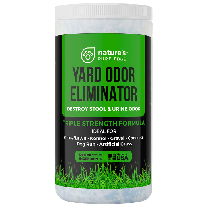 Nature&#39;s Pure Edge,Yard Odor Eliminator. Perfect For Artificial Grass, Patio, Kennel, and Lawn. Instantly Removes Stool and Urine Odor. Long Lasting. Kid and Pet Safe.