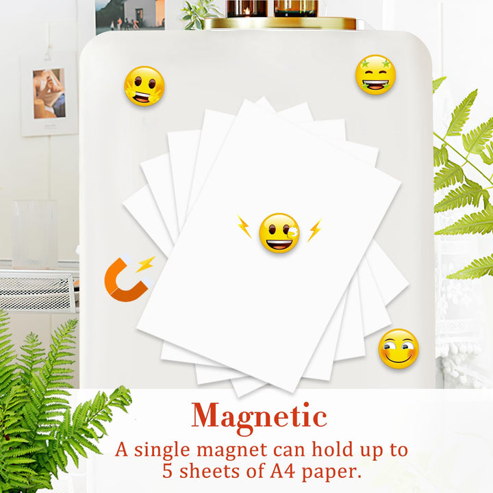 54PCS Fridge Magnets, Cute Emoji Locker Magnets, Decorative Refrigerator Magnetic Board Cabinets Classroom Office Cubicle School Funny Smiley Gifts for Adults (3cm)