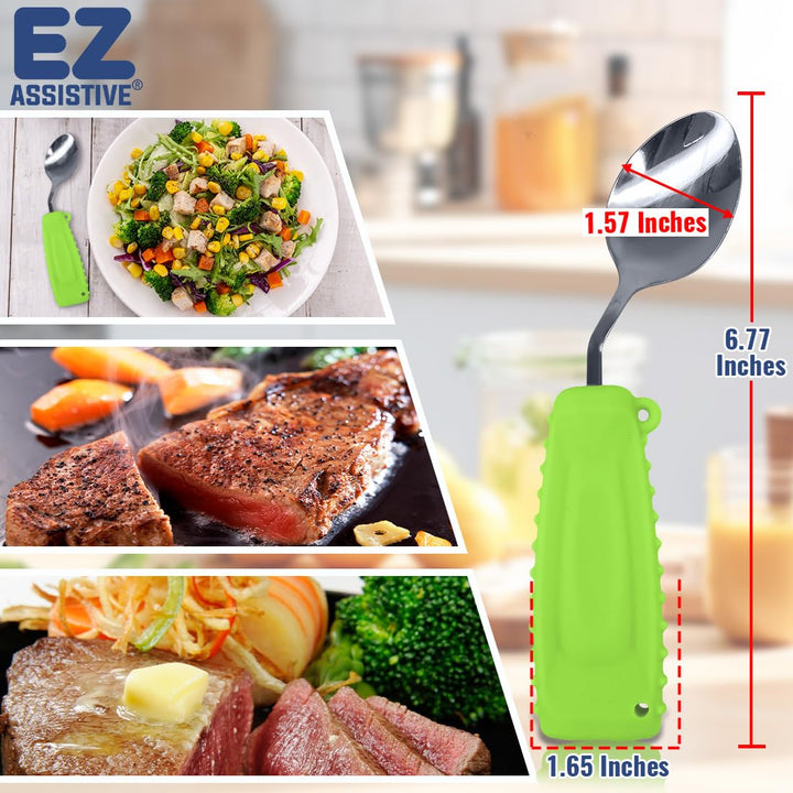 EZ Assistive Adaptive Utensils Spoon &amp; Fork Eas