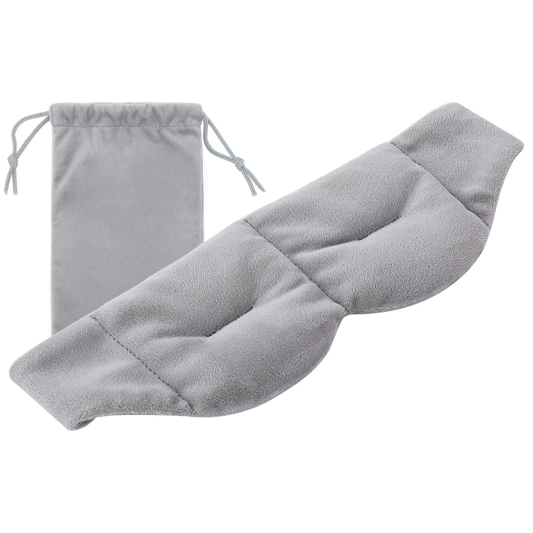 Weighted Sleep Mask Pain Relief Mask, Cooling Sleep Eye Mask, Cold Therapy Compression for Headache, Migraine, Sinus Pain, Puffy Eyes, Dry Eyes, Light Blocking Eye Pillow, Cotton Eye Cover Sleeping