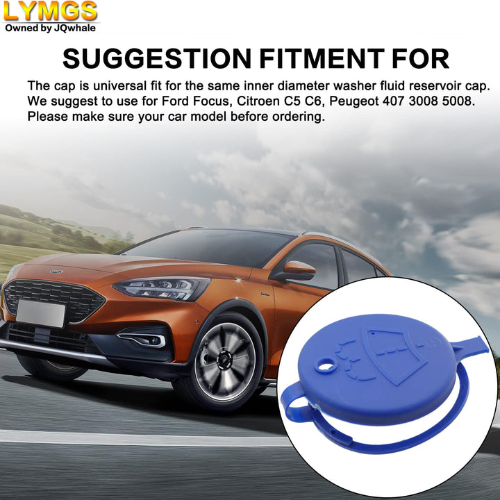 LYMGS Replacement Car Washer Bottle Cap for Windscreen 