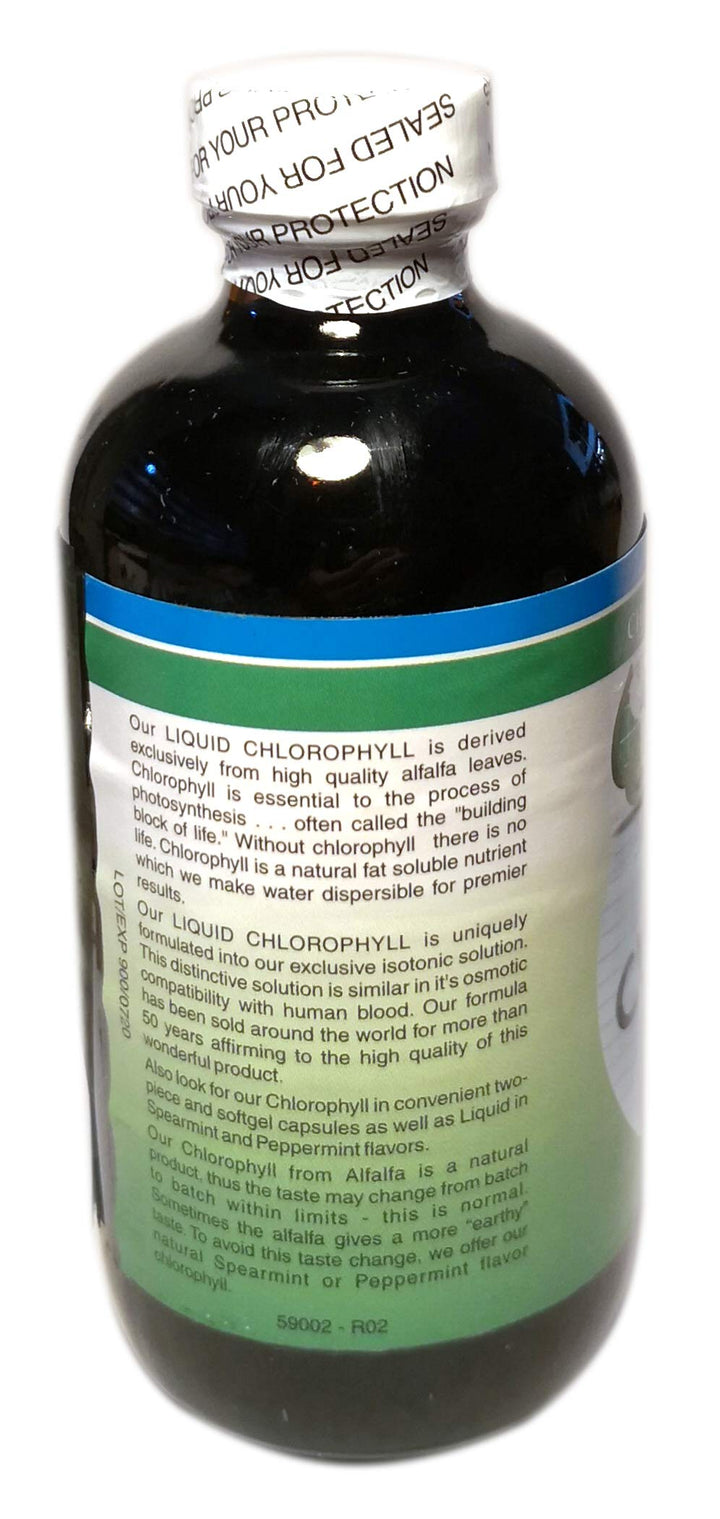 - Chlorophyll Liquid 100mg, 8 oz liquid