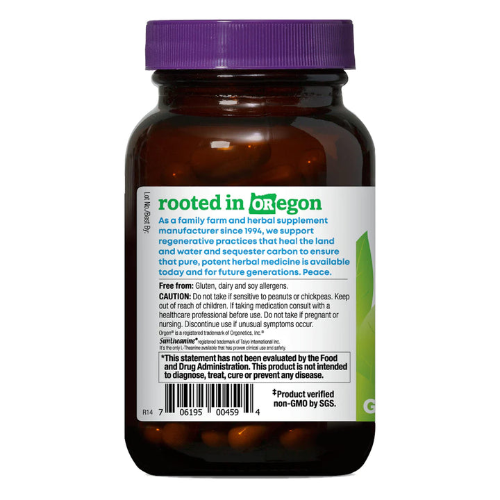 Oregon&#39;s Wild Harvest, Stress Guard, L-Theanine Supplement for Natural Relief, 90 Capsules