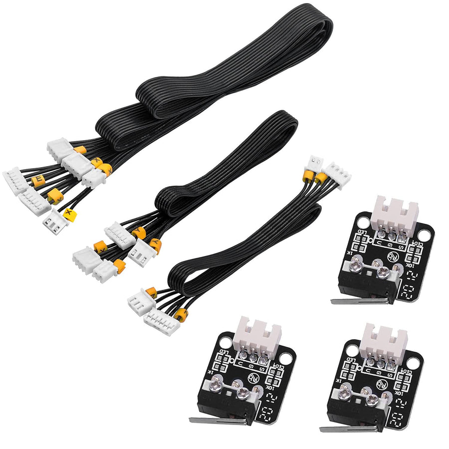 3D Printer Endstop Limit Switch Accessory with X Y Z Stepper Motor Cables Line for Ender 3 / Ender 3X / Ender 3 Pro/Ender 3 Prox CR-10 10S M-F-021-XYZ