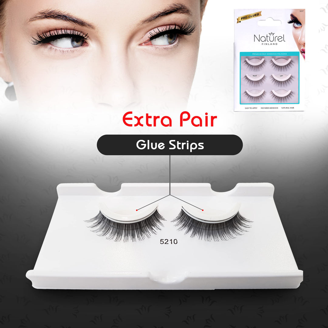 Reusable self adhesive eyelashes, False eyelashes, Whispies eyelashes, Natural eyelashes, False lashes, Lightweight multipack, 3 sets