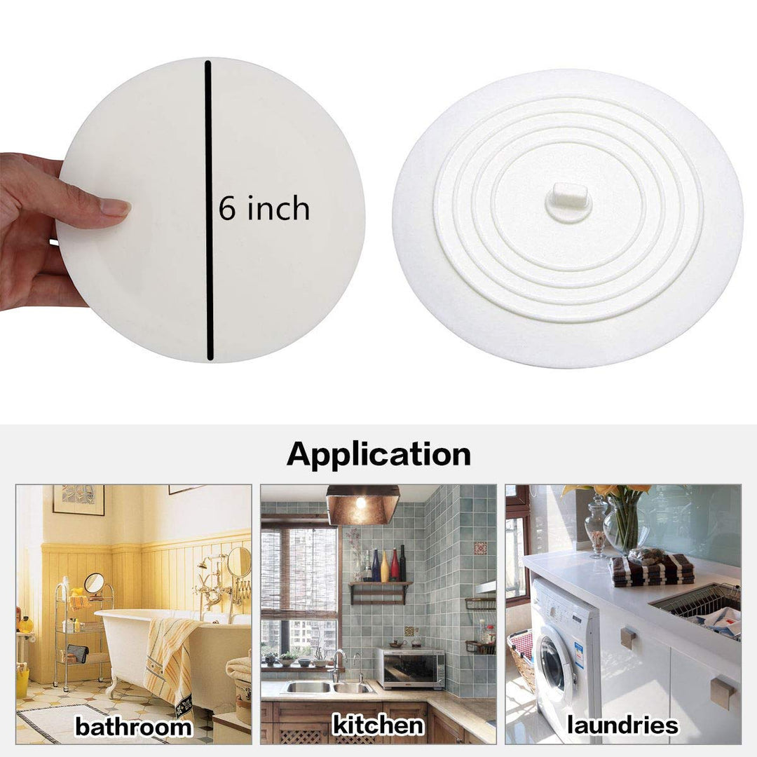 Cuttte Silicone Bathtub Drain Stopper, 6 Inches Large T