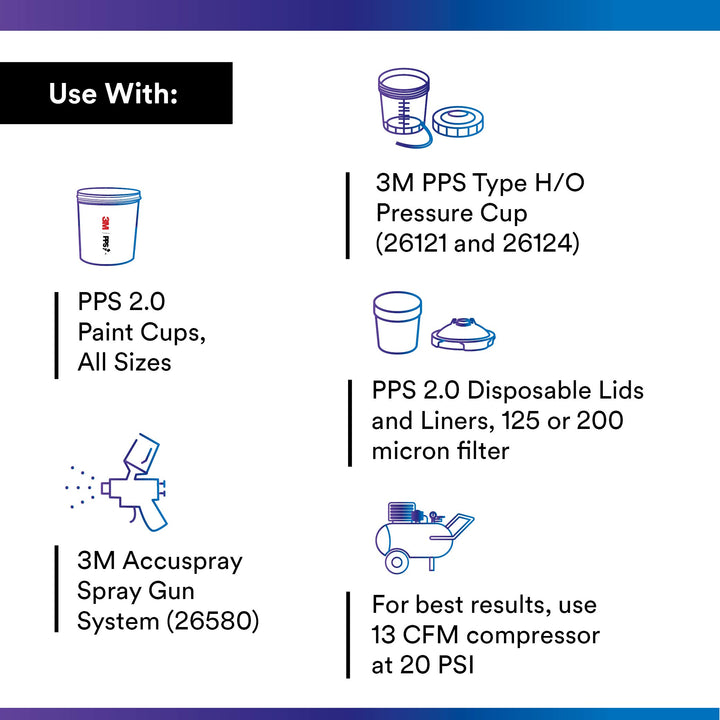 3M Accuspray Paint Spray Gun Nozzle Refills for PPS 2.0, 26618, 1.8 mm, Clear, Use with PPS 2.0 Spray Gun System for Like-New Paint Spray Performance, 4 Pack
