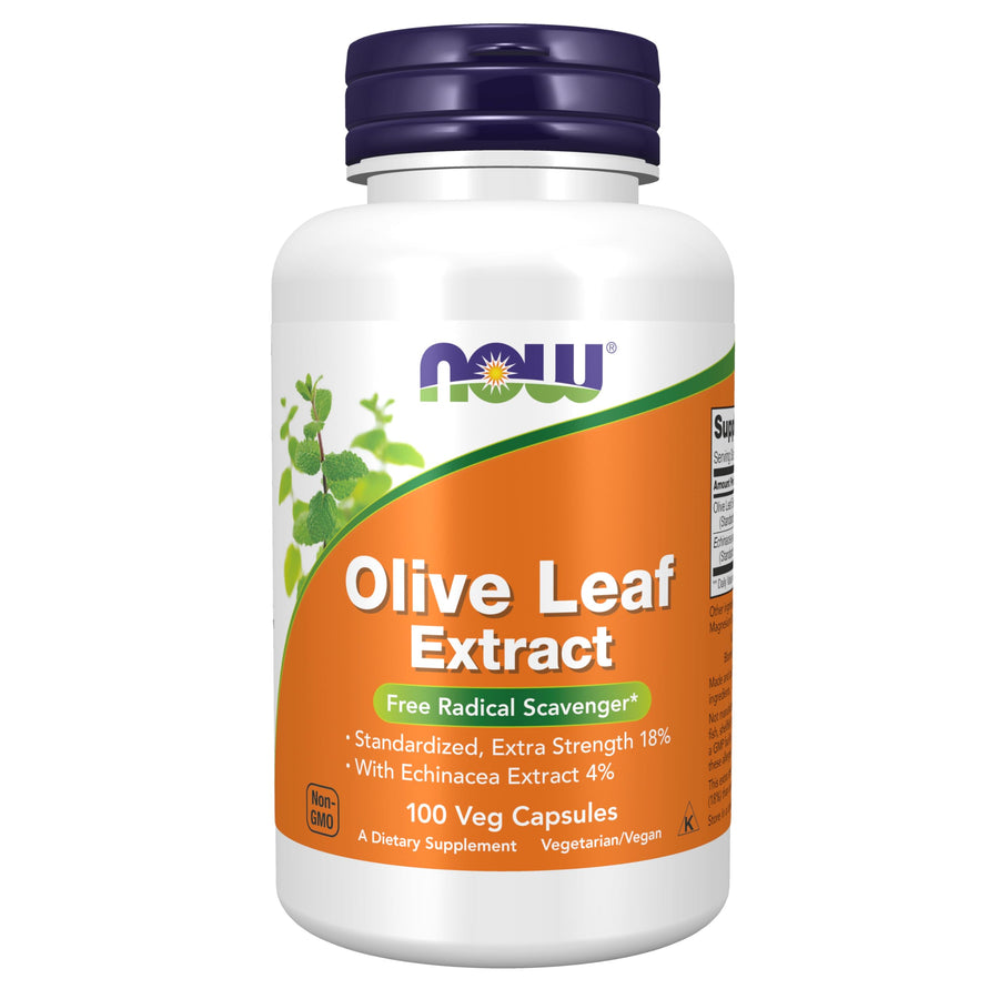 Supplements, Olive Leaf Extract with Echinacea Extract 4%, Extra Strength, Free Radical Scavenger*, 100 Veg Capsules
