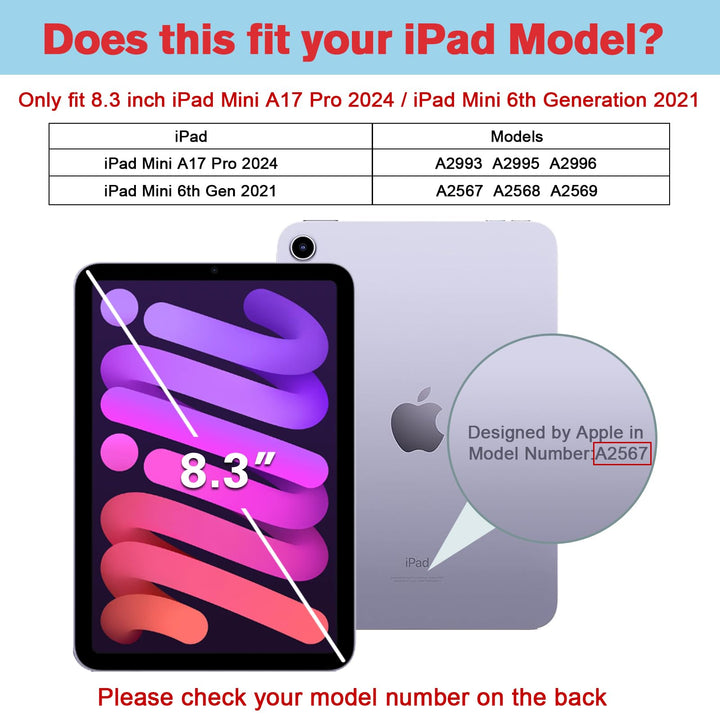 ProCase Cover for iPad Mini (A17 Pro) 2024 / iPad Mini 