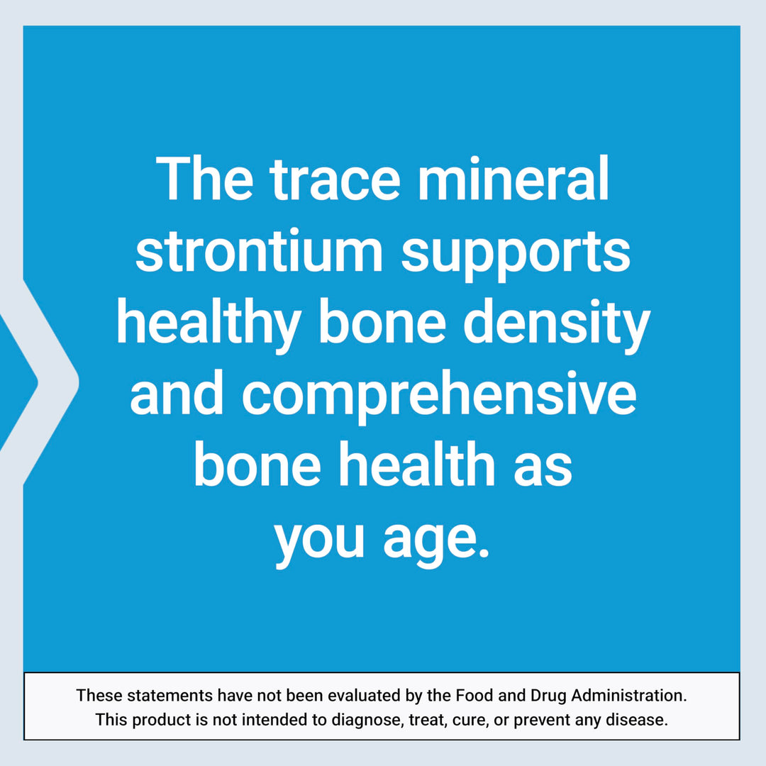 Strontium Caps, Trace Mineral for Advanced Bone Health Support, Gluten Free, Non-GMO, Vegetarian, 90 Capsules