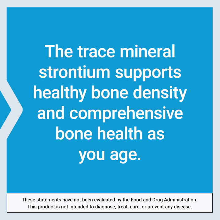 Strontium Caps, Trace Mineral for Advanced Bone Health Support, Gluten Free, Non-GMO, Vegetarian, 90 Capsules