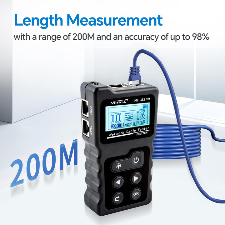 NOYAFA Advanced Network Cable Tester With PoE&amp; 