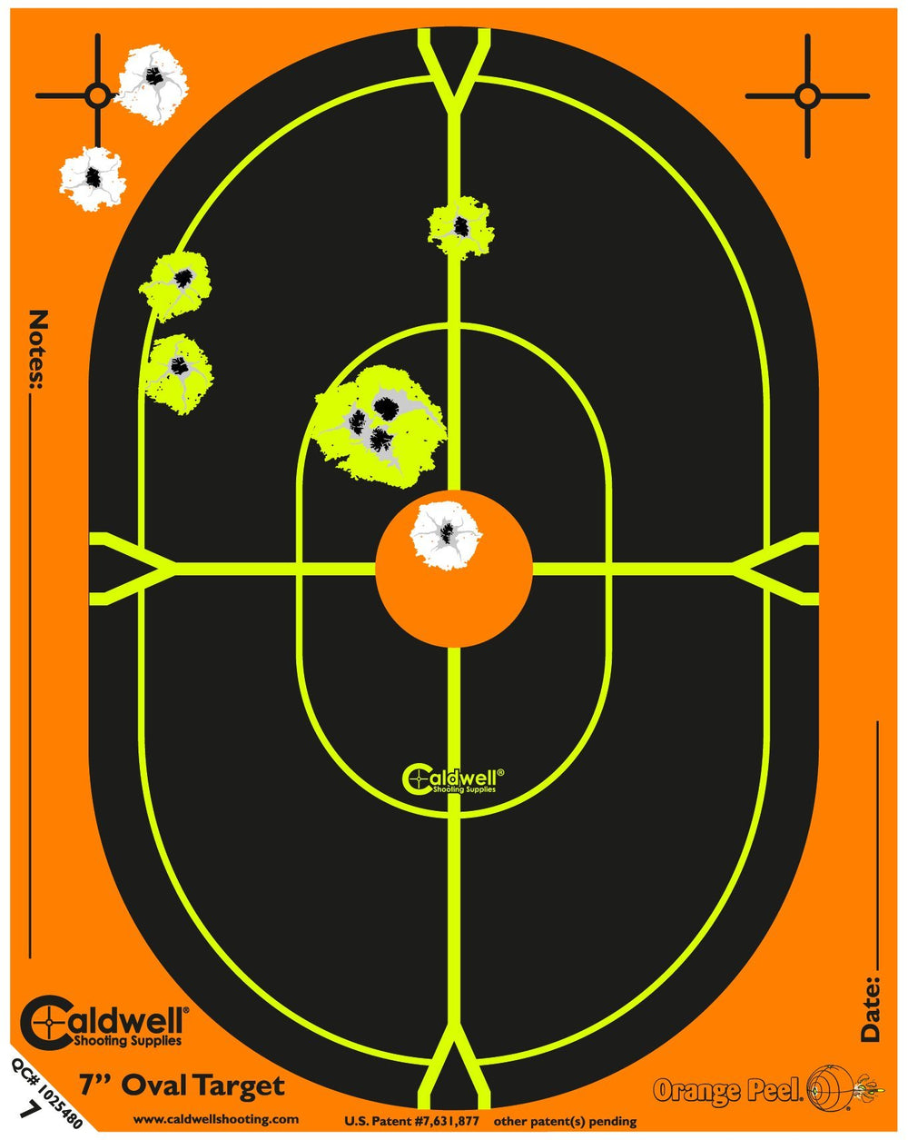 Orange Peel 5.5 Inch Splatter Target 10 Pack