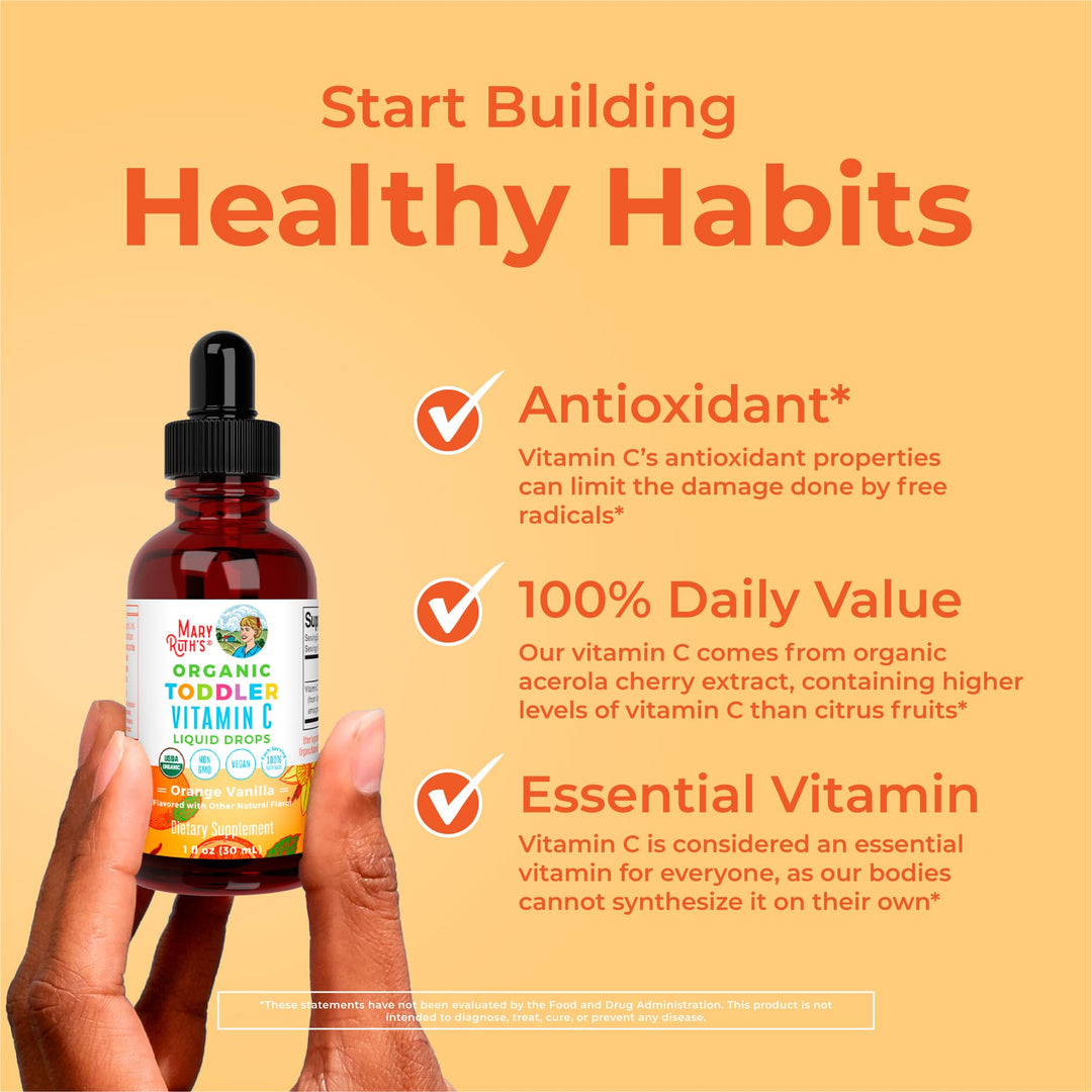 MaryRuth Organics Toddler Vitamin C Drops | USDA Organi