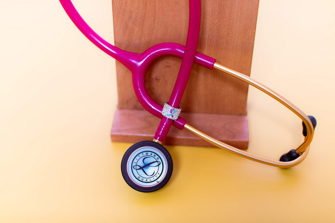 Custom Stethoscope Charms - Dolphin Charm - Gifts for Nurses, Doctors, Veterinarians, Technicians, Surgeons Healthcare Professionals - Metal Silver 0.5 Ring Charm