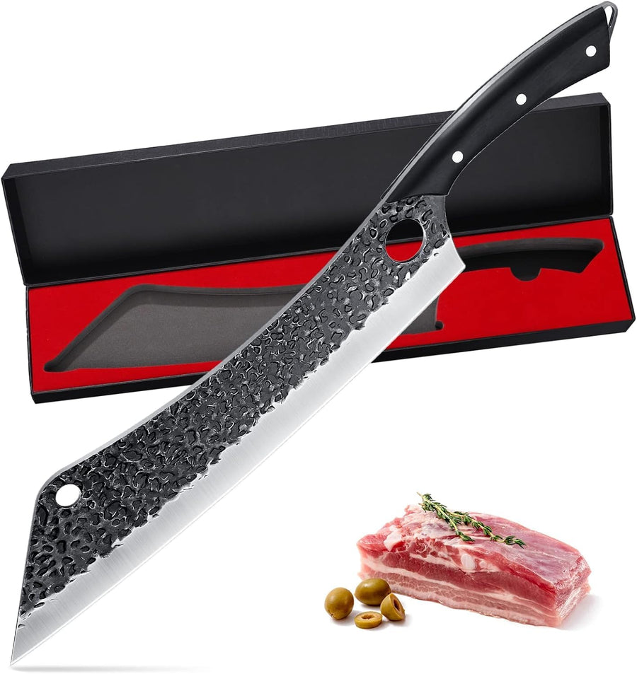 PURPLEBIRD 12 Inch Carving Knife Ultra Sharp Slicing Kn