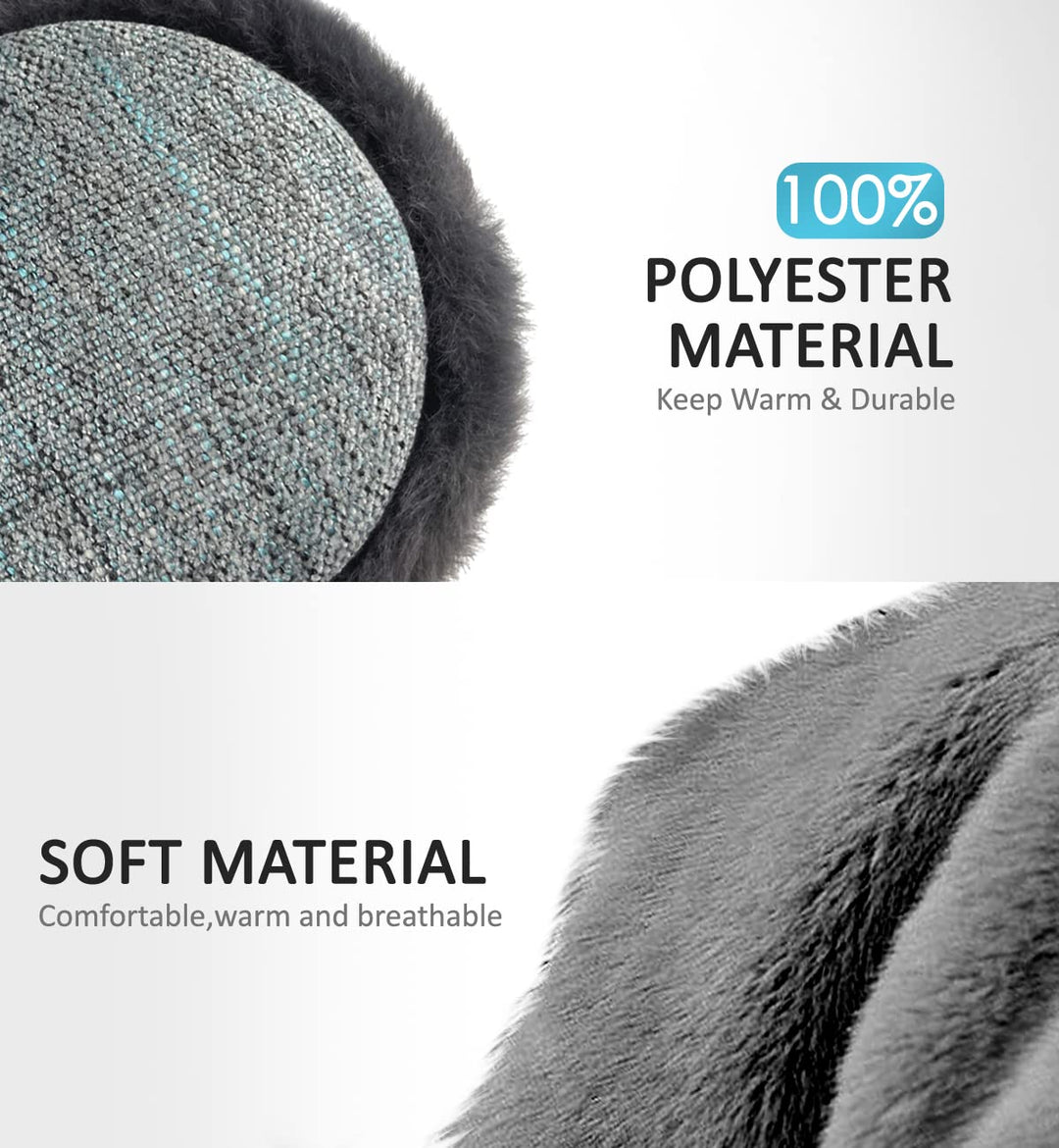 Heated Earmuffs Men &amp; Women, Heated Ear Warmer for Hiking, Running, Walking, Skiing, Camping, 30 Min Auto-off