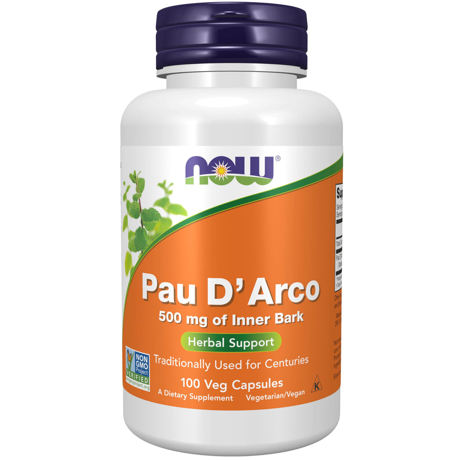 Now Foods Pau D'Arco Veg Capsule (500 mg) -100 Caps