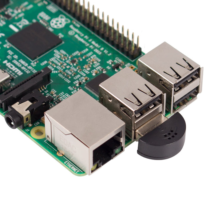 USB 2.0 Mini Microphone for Raspberry Pi 4 Model B, Module 3B+, 3B 2 Module B &amp; RPi 1 Model B+/B Laptop Desktop PCs Skype VOIP Voice Recognition Software