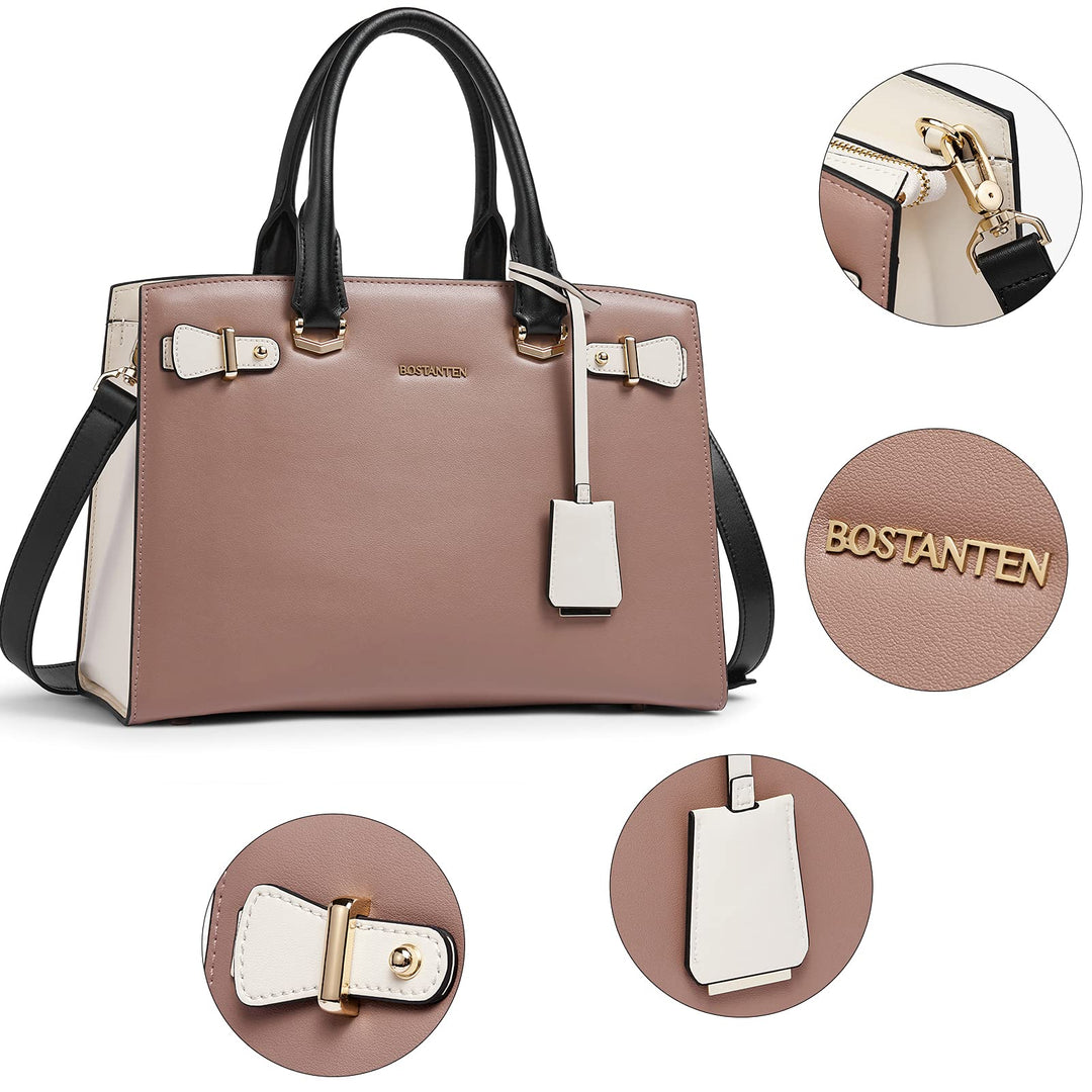 BOSTANTEN Women Leather Handbag Designer Satchel Purses