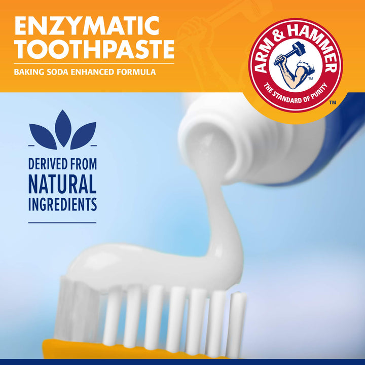Arm & Hammer for Pets Tartar Control Kit for Dogs Contains Toothpaste, Toothbrush & Fingerbrush Reduces Plaque & Tartar Buildup, 3-Piece Kit, Banana Mint Flavor (Pack of 1)