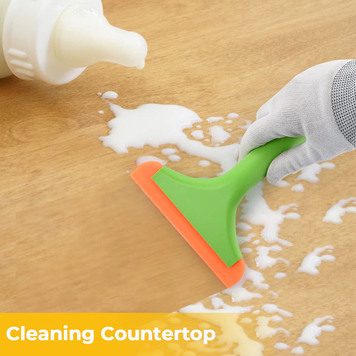 Gomake Small Silicone Squeegee Window Shower Squeegee,A