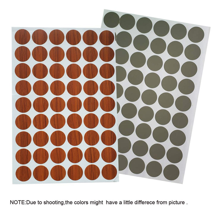 270 Pcs PVC Self-Adhesive Screw Hole Stickers,21mm Screws Covers Caps for Cabinet Wardrobe