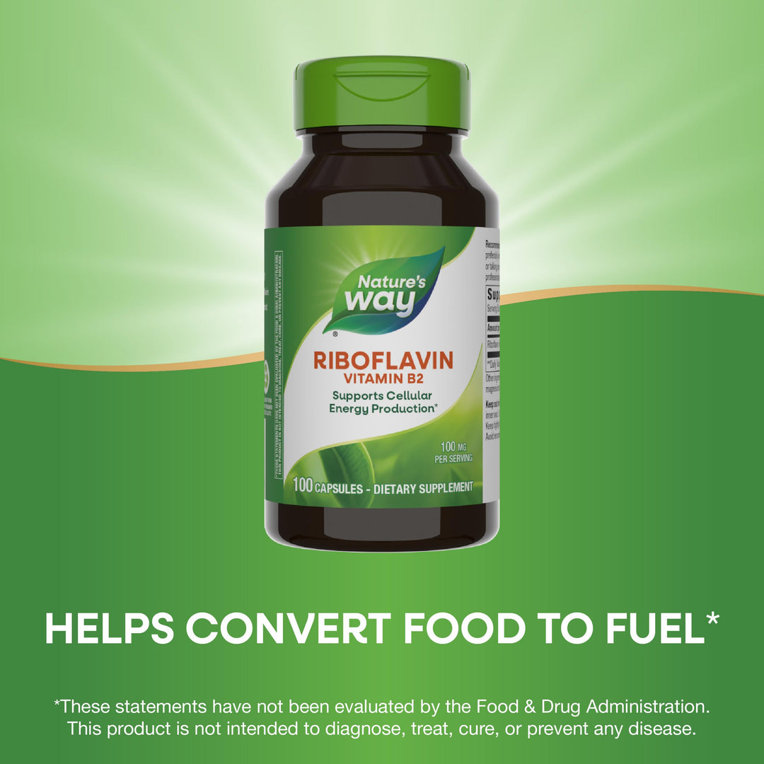 Nature&#39;s Way Riboflavin Vitamin B2, Supports Ce