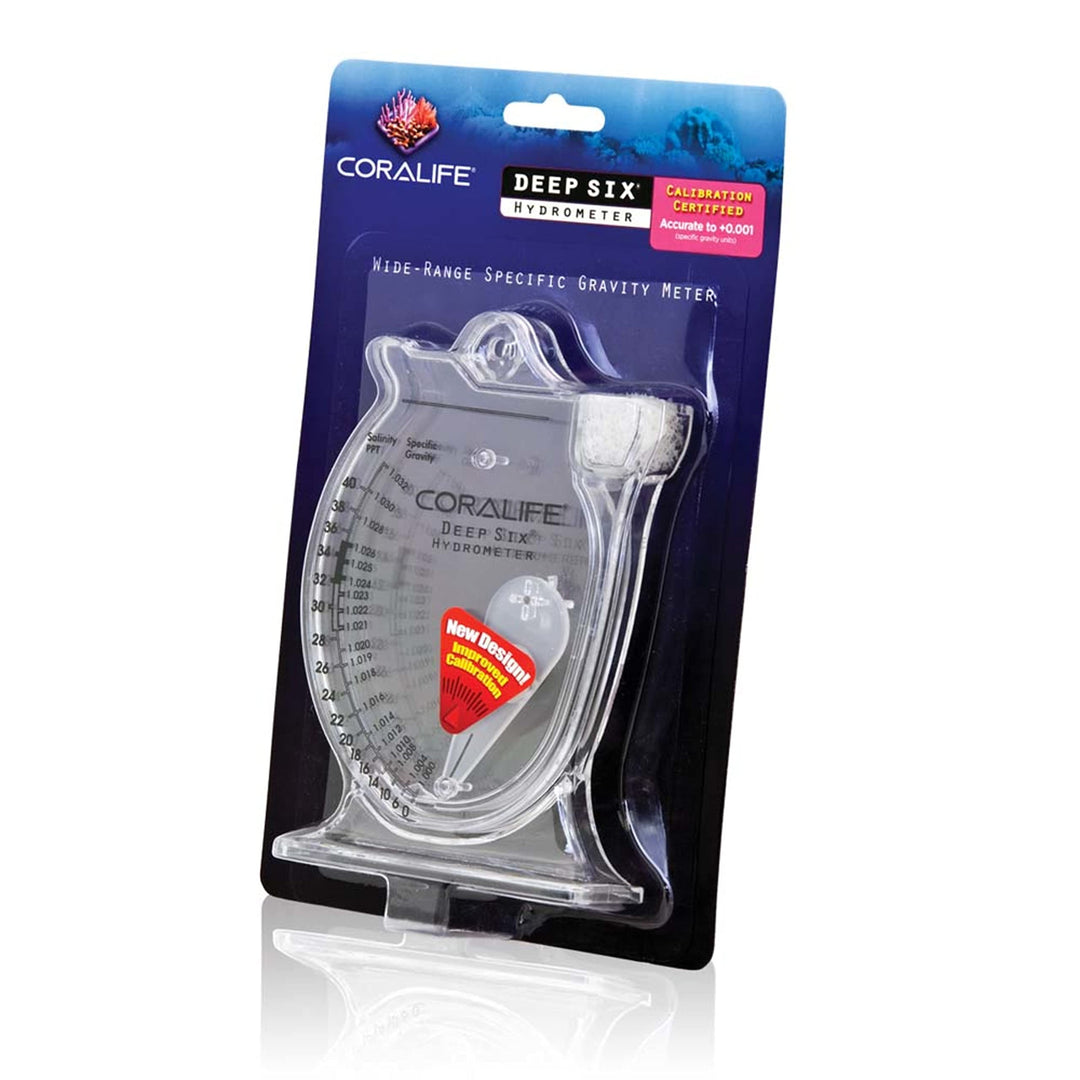 Aquarium Fish Tank Deep Six Hydrometer For Measuring Water Salinity PPT and Specific Gravity