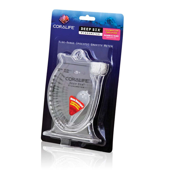 Aquarium Fish Tank Deep Six Hydrometer For Measuring Water Salinity PPT and Specific Gravity