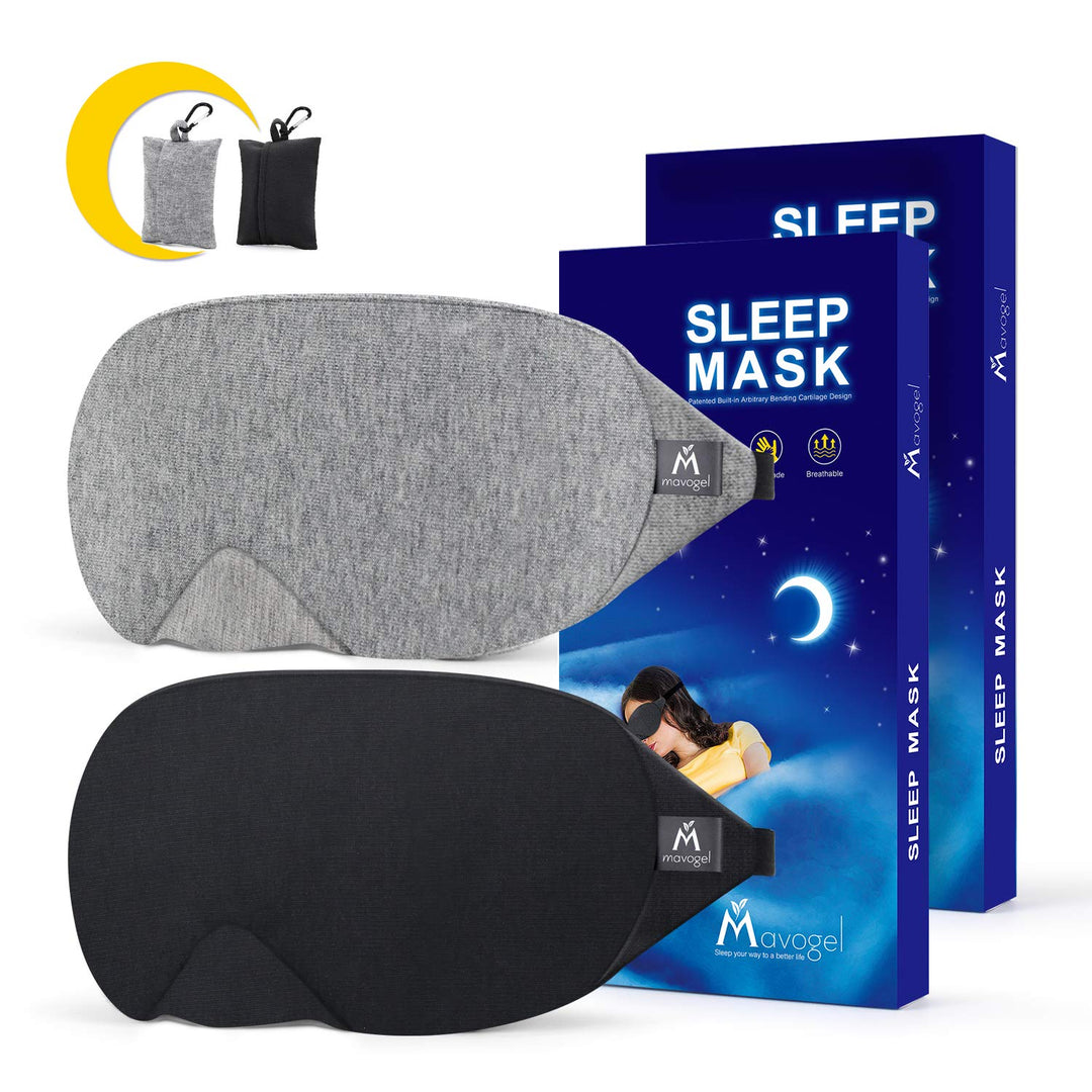 Mavogel Cotton Sleep Mask - Updated Design Light Blocki