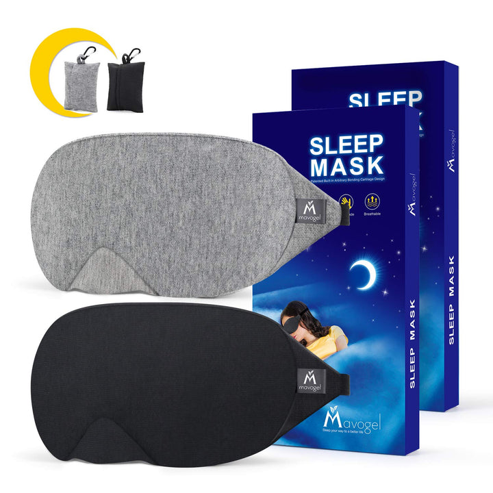 Mavogel Cotton Sleep Mask - Updated Design Light Blocki