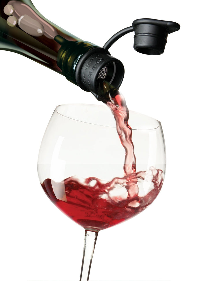 Haley&#39;s Corker Platinum Wine Stopper, Black